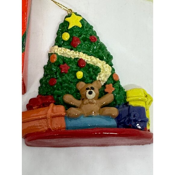 VTG Memories of Christmas Teddy Bear Tree Ornament Box – Holiday Collectible - Picture 8 of 8